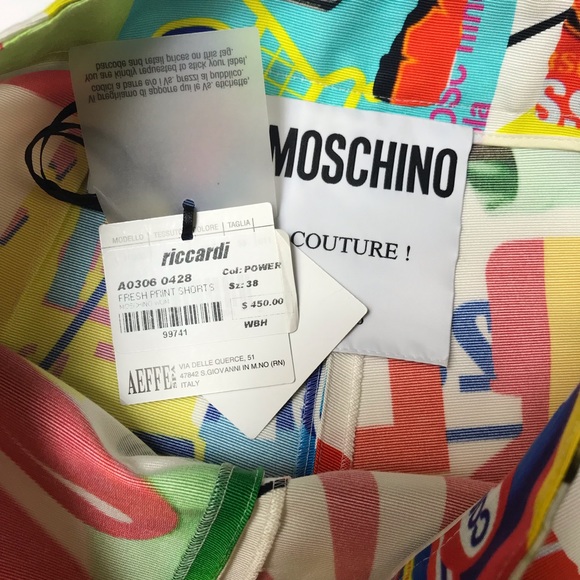 NWT MOSCHINO COUTURE MILANO FRESH PRINT Shorts - Picture 6 of 6